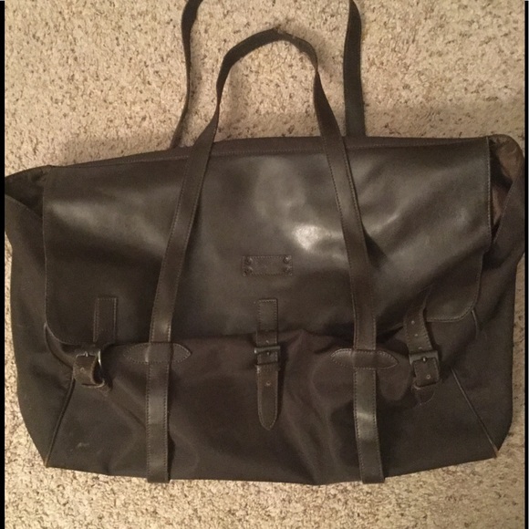 MaxMara Handbags - MAXMARA HUGE OVERNIGHT BAG LUGGAGE LEATHER NYLON